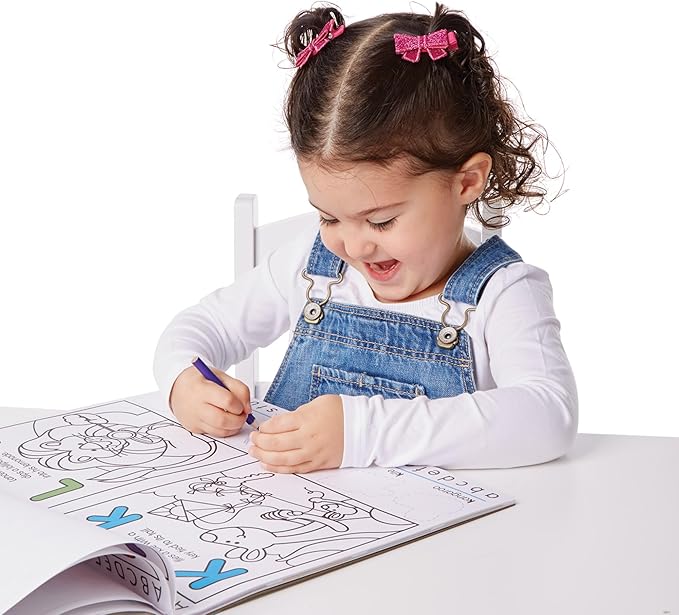 Melissa & Doug Alphabet Activity Sticker Pad for Coloring, Letters (250+ Stickers) - FSC Certified