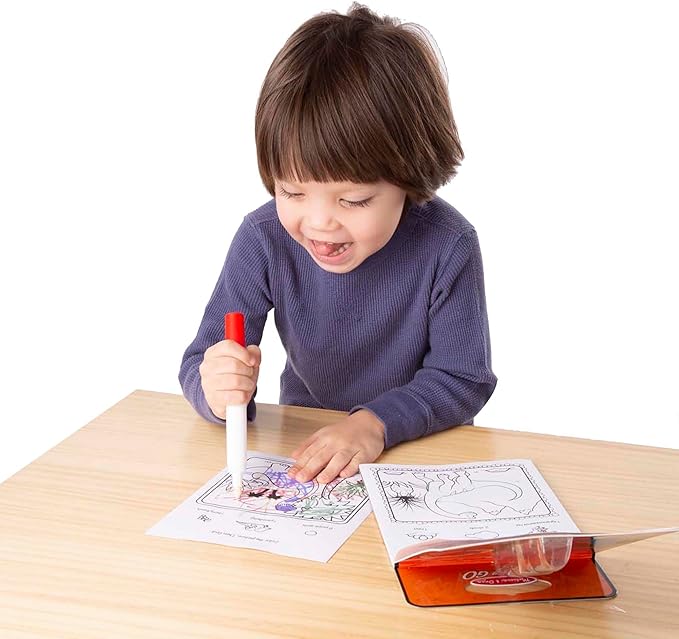 Melissa & Doug On the Go ColorBlast! Travel Activity Book With No-Mess Marker - Dinosaur - FSC Certified