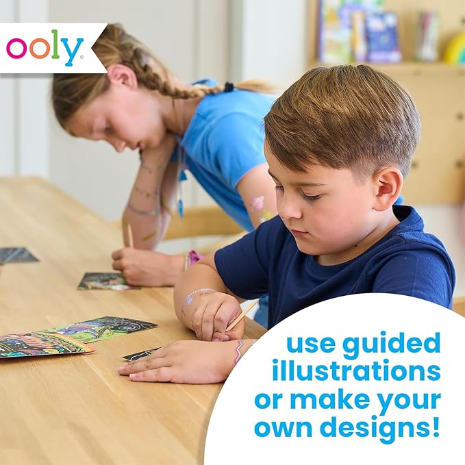 Ooly Mini Scratch & Scribble Art Kit: Safari Party