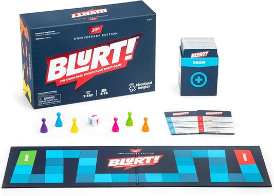 Educational Insights Blurt! The Think-Fast, Shout-It Party Game - Board Games for Adult and Kids Ages 7+, Perfect for Kids and Family Game Night