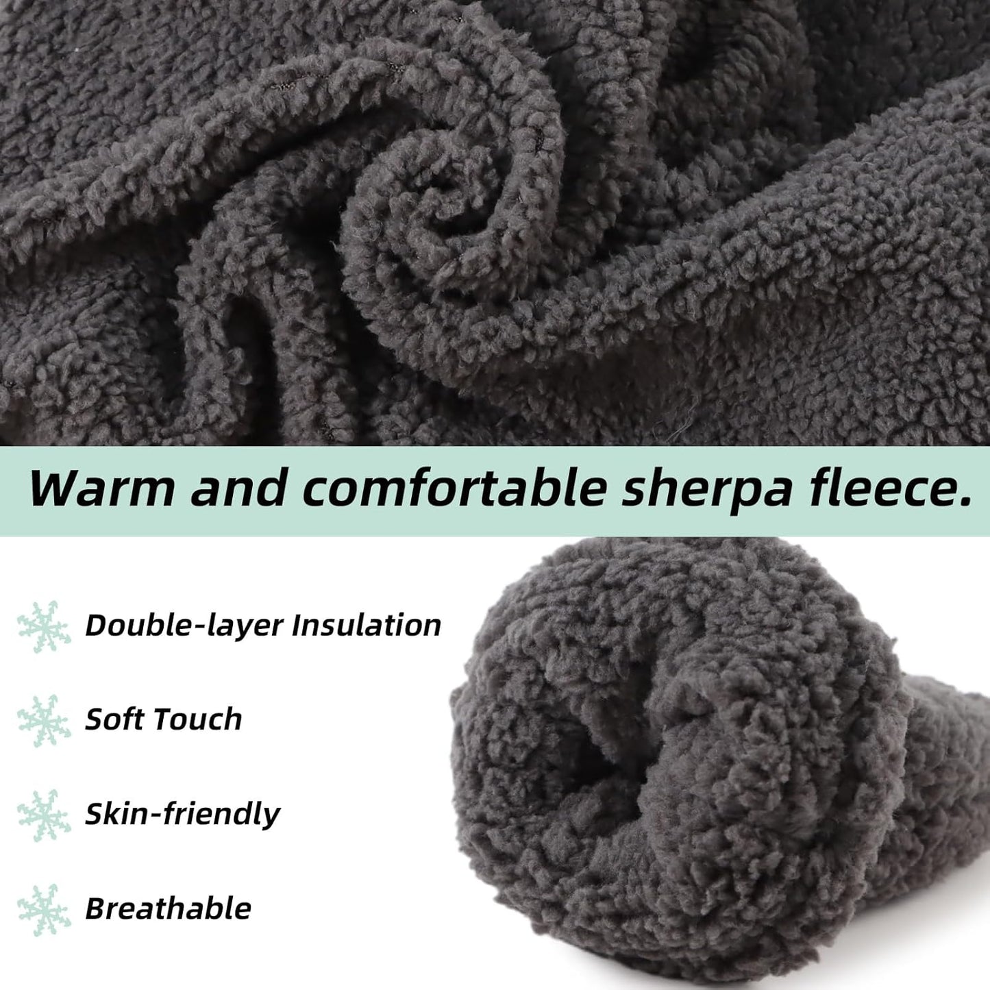 Zsedrut Baby Boys Winter Glove Warm Toddler Infant Girls Mittens Fleece Lined Gloves 1-7 Years