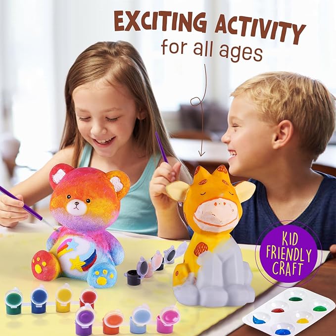 Paint Your Own Deer Lamp Kit, Art Supplies Arts & Crafts Kit, Painting kit for Kids 6-12, Arts and Crafts for Kids Ages 8-12, Toys Girls Boy Birthday Gift Ages 3 4 5 6 7 8 9 10 11 12+