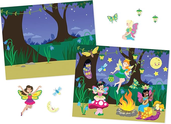 Melissa & Doug Reusable Sticker Pads Set: Fairies, Princess Castle, Play House, Dress-Up - 680+ Stickers