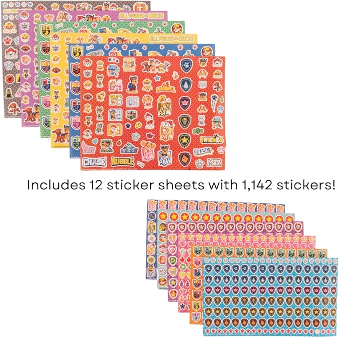 Innovative Designs Paw Patrol Creative Coloring Canvas Painting and Activity Set for Kids, 1000+ pcs