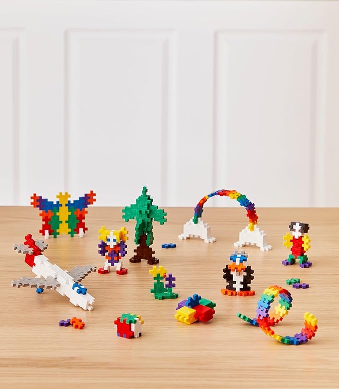 PLUS PLUS – Basic Mix - 300 Piece, Construction Building Stem/Steam Toy, Mini Puzzle Blocks for Kids