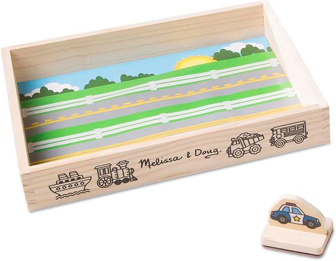 Melissa & Doug My First Wooden Stamp Set - Vehicles