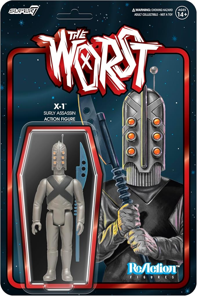Super7 The Worst X-1 Scum Squad - 3.75" The Worst Action Figure with Accessory Collectibles and Retro Toys