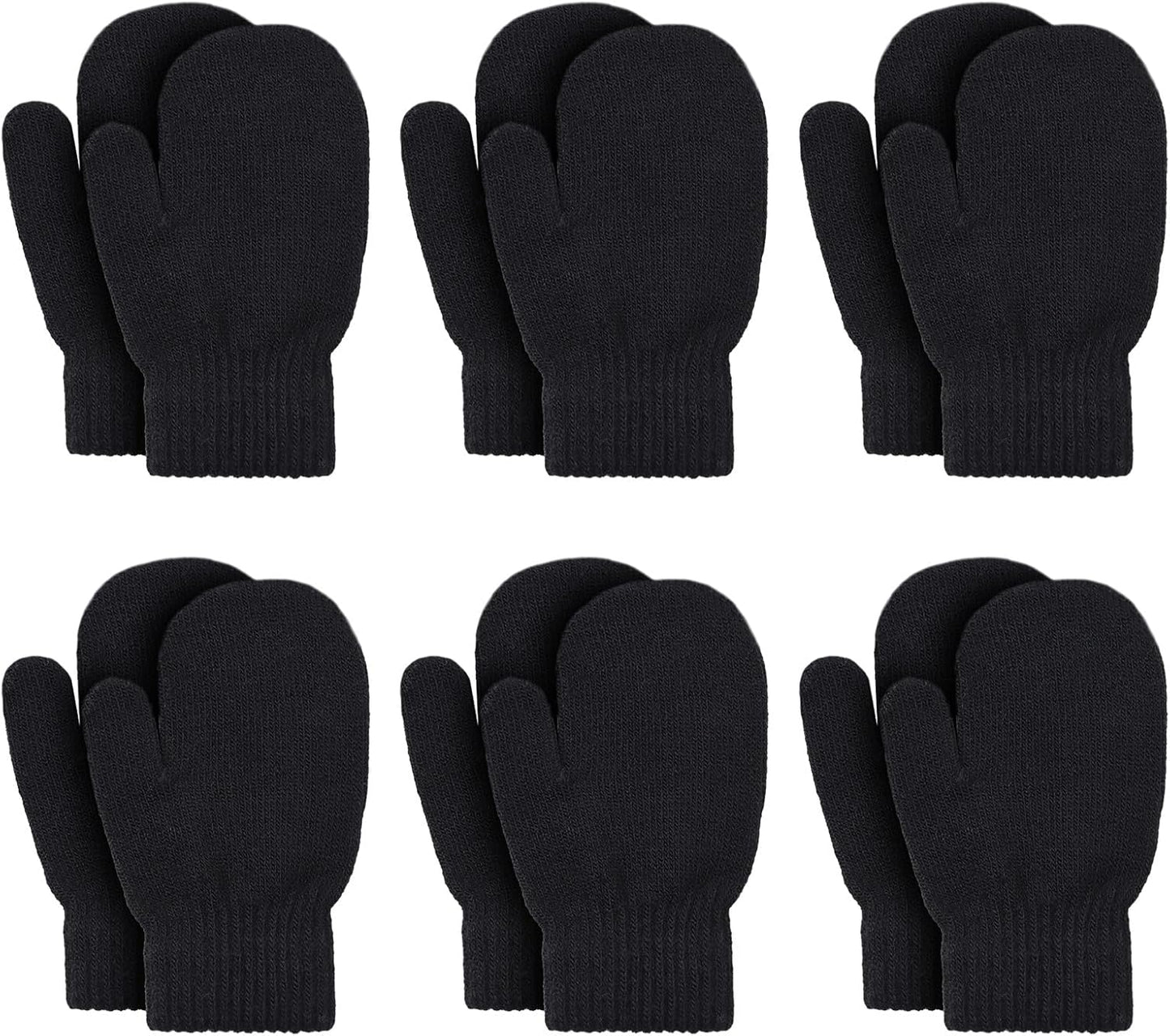 Baby Winter Mittens Toddler Stretch Knit Gloves Magic Warm Glove for Baby Boys Girls