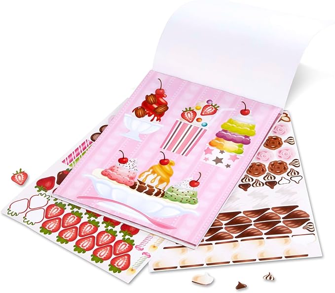Melissa & Doug Sweets and Treats Sticker Pad - 500 Stickers, 16 Backgrounds