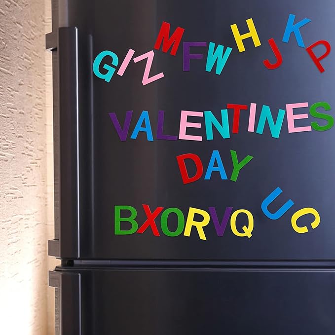 Craftstory Kids Felt-Alphabet Letters for Toddlers Preschool with 78 Pieces ABC Upper Case Letters for Crafts Kits, Montessori Teacher Aide