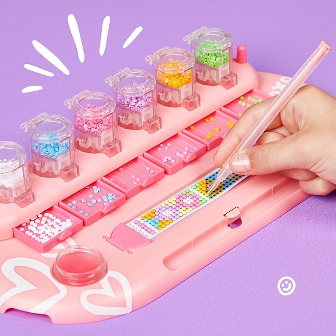 DIY Gem Friendship Bracelet, 8 Band Deluxe Studio - Arts & Craft Activity for Ages 7 and Up, Multicolor (25204)