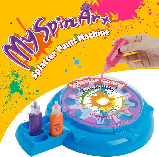 Wings Giant Paint Spin Art Machine Kit for Kids, Paint Spinner with Splatter Guard, Thicker Painting Spinner Arts & Crafts Gifts for Birthday, Toys Kits Set for Boys Girls Ages 6 7 8 9 10