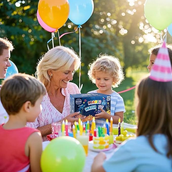 Aqua Fairy Water Gel Kit, Magic Water Elf Toy Kit with 20 Bottles of Magic Gel, 15 Molds, DIY STEM Toys, Water Squishy Kit for Kids, Fun Activity Kit for Ages 3+, Crafts for Kids Ages 4-8