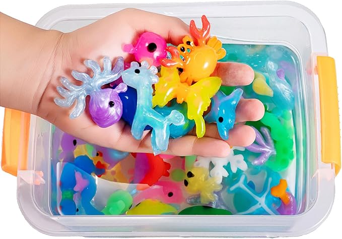 Aqua Fairy Water Gel Kit for Kids, Magic Water Elf Toy Kit with 12 Colors Magic Gel, Aqua Fairy kit with 18 Shape Molds, Crate Your Own Magic Elf Kit Water Pets Craft Kits for Kids