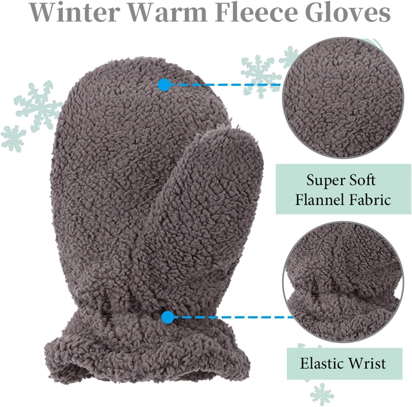 Zsedrut Baby Boys Winter Glove Warm Toddler Infant Girls Mittens Fleece Lined Gloves 1-7 Years