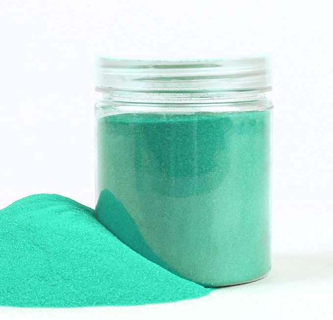 Shiny Stone Colorful Sand,Rainbow Sand,Art Sand,Colored Sand,Craft Sand,Decorative Wedding Vibrant Sand,250g/0.55lbs/8.81oz for Kids Creativity Wedding Succulent Terrarium Vase (Turquoise)