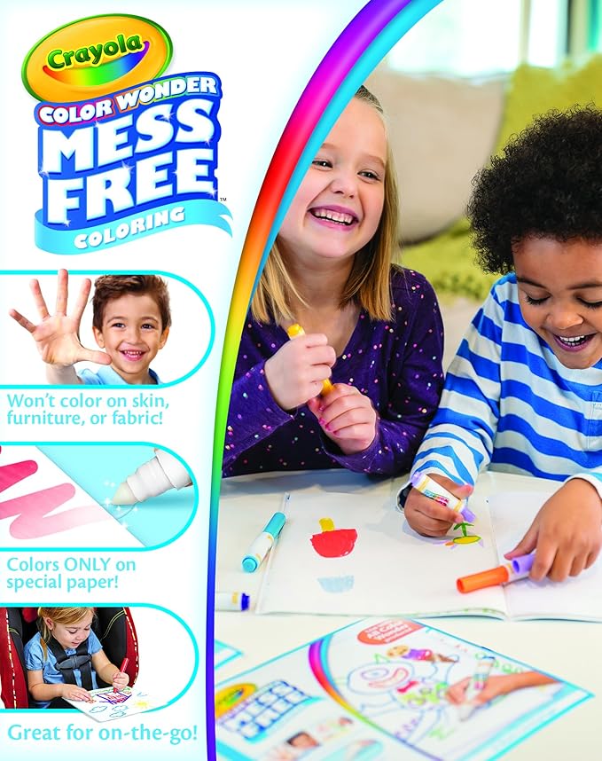 Crayola Color Wonder, Frozen Coloring Pages & No Mess Markers, Mess Free Coloring, Gift for Girls, 3, 4, 5, 6