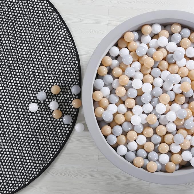 GOGOSO Ball Pit Balls for Toddles, Kids Plastic Balls for BallPit, Pool, Baby Party Accessories, Birthday Decoration 50 100 200 500 1000