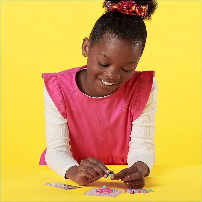 Metallic Pack with 156 Exclusive Water Fuse Beads, Decos and Accessories, Makes 3D and 2D Creations with No Heat, Arts and Crafts Kids Toys