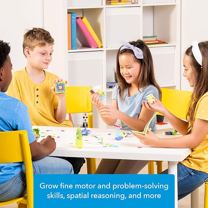 PLUS PLUS - Open Play Set - 300 Piece - Pastel Color Mix, Construction Building Stem Toy, Interlocking Mini Puzzle Blocks for Kids