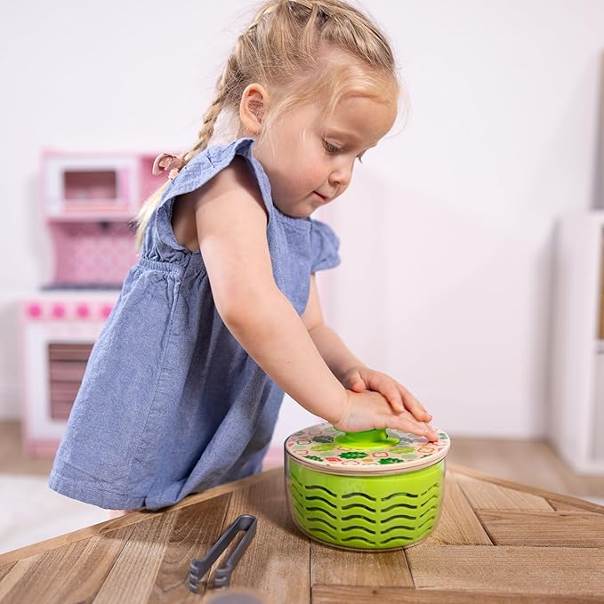 Melissa & Doug Salad Spinner Play Set, Pretend Play Food for Boys and Girls Ages 3+