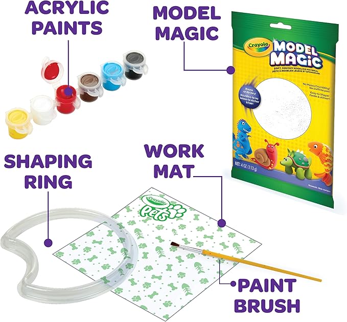 Crayola Pets Paw Print Keepsake Kit, Moon Craft Kit, Gifts for Pet Lovers