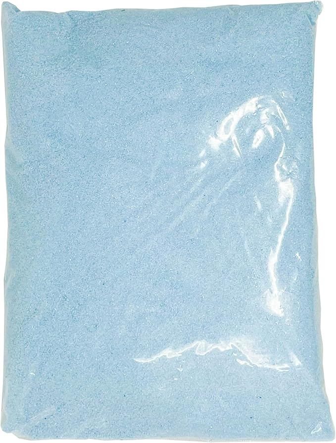 Podzly 5 Pound Decorative Bulk Craft Sand - Blue Sand. Ideal for Weddings, Classroom Activities, Creative Crafts, and Decorative Projects. Fine, Sand Bulk for Your Crafting Needs!