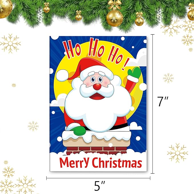 Omgouue 32Pcs Christmas Coloring Books for Kids - Xmas Coloring Book for Kids All Ages Indoor Activities at Home Party Favors Gift Supplies