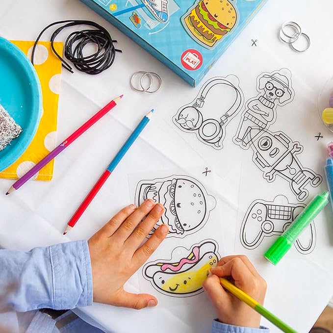 Tiger Tribe: Shrinkies - Ultimate Collection - Color & Bake to Create Charms for Jewelry & Keychains, Craft Kit, Kids Ages 5+, Adult Supervision