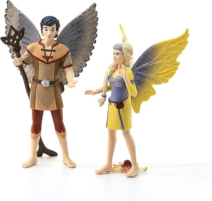 Schleich bayala Movie, Fairy Princess and The Unicorn Character Toys, Fairy Sera and Jaro Figurines, Ages 5+