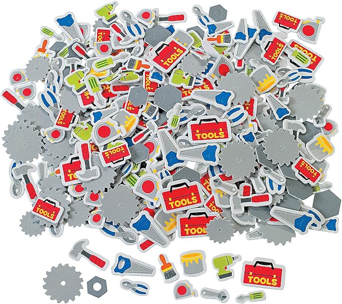 Tool Adhesive Foam Shapes - Crafts for Kids and Fun Home Activities