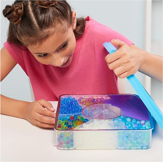 Orbeez Mixin’ Slime Set with 2500+ Orbeez (Micro, Shimmer, Marble & Glow in The Dark), 5 Tools, Storage, One & Only, Sensory Toys for Kids Ages 5+