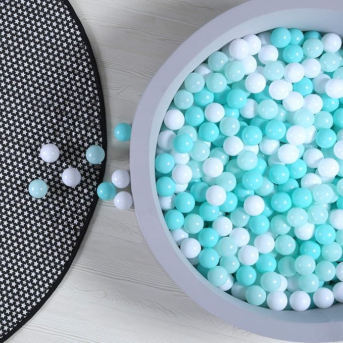 GOGOSO Ball Pit Balls for Toddles, Kids Plastic Balls for BallPit, Pool, Baby Party Accessories, Birthday Decoration 50 100 200 500 1000