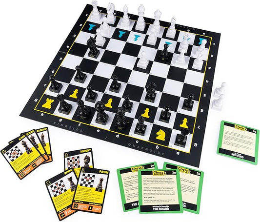 Spin Master Games, Chess Made Simple, Learn to Play Strategy Board Games for Beginners, Chess, 2 Players, for Kids Ages 8 & Up