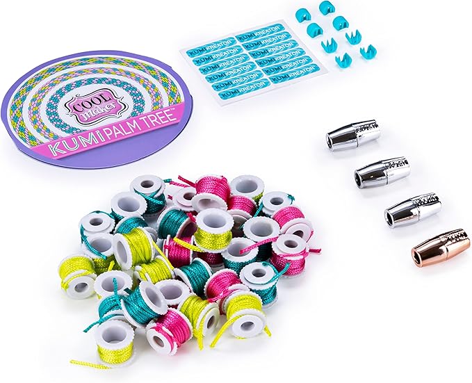 Cool Maker, KumiKreator Palm Tree Mini Fashion Pack Refill, Friendship Bracelet Activity Kit