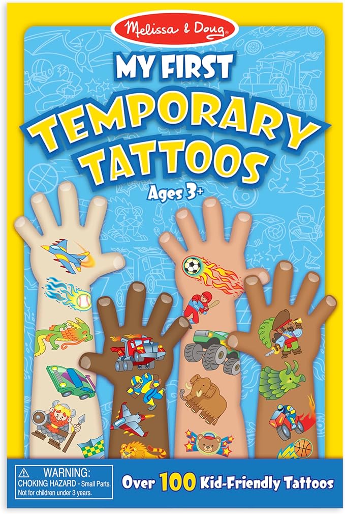 Melissa & Doug My First Temporary Tattoos - Blue