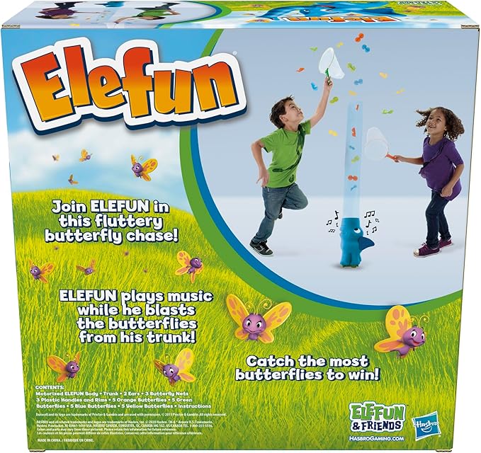 Hasbro Gaming Elefun and Friends Elefun Preschool Game With Butterflies and Music, Kids Games Ages 3 and Up, Board Games for Kids