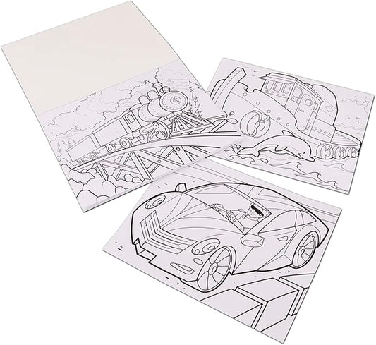 Melissa & Doug Jumbo Coloring Pad: Vehicles - 50 Pages of White Bond Paper (11 x 14 inches)