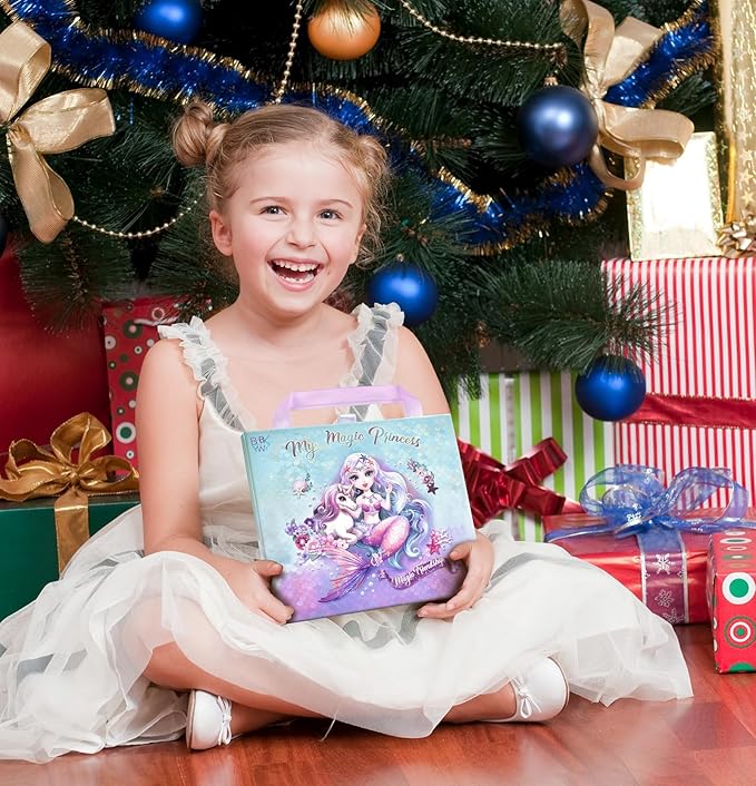 Charm Bracelet Making Kit & Unicorn/Mermaid Girl Toy- ideal Crafts for Ages 8-12 Girls who Inspire Imagination and Create Magic with Art Set and Jewelry Making Kit