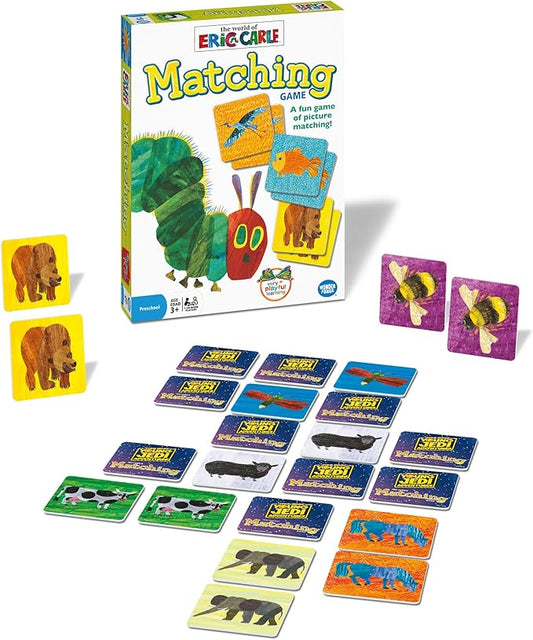 Wonder Forge Eric Carle Matching Game For Boys & Girls Age 3 To 5 - A Fun & Fast Animal Memory Game