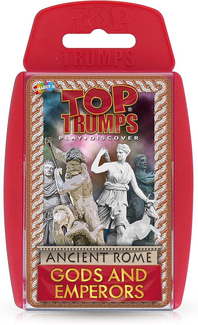 Top Trumps Card Game Ancient Rome - Family Games For Kids and Adults - Learning Games - Kids Card Games for 2 Players and more - Kid War Games - Card Wars - For 6 plus kids