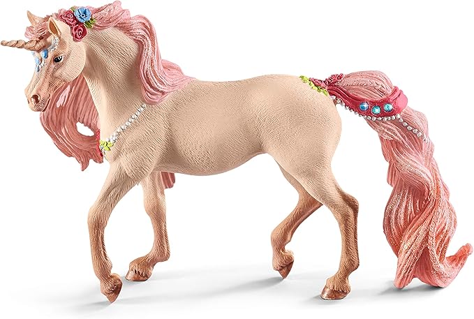 Schleich bayala Decorated Unicorn Mare Figurine - Unicorn Mare with Glitter and Rhinestone Details, Highly Durable Imaginative Animal Toy for Boys and Girls, Gift for Kids Ages 5+
