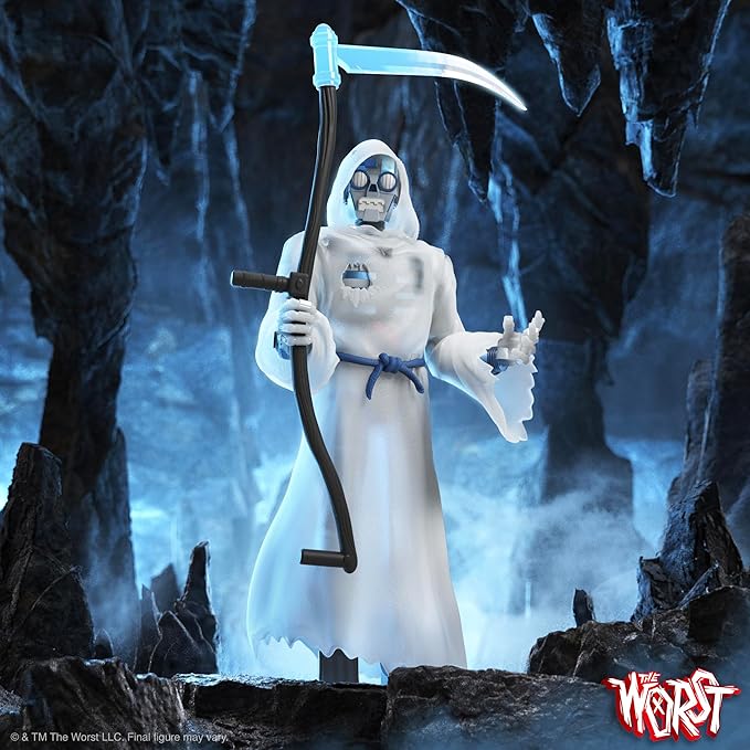 Super7 ULTIMATES! The Worst Robot Reaper (Frozen Death) - 7" The Worst Action Figure with Accessories Collectibles and Retro Toys