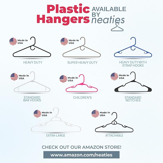 60pk Made in USA Baby Hangers | Kids Hangers for Children's Clothes, Toddler Outfits and Clothing | 20 50 100 Pack Available | Kid Plastic Hanger for Closet and Nursery | Child Kid Hangars (Mint)