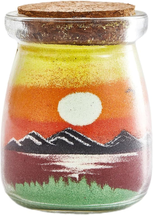 YUANLUGV Sand Art Bottles, Colored Sand with Luminous Sand Art Crafts for Gift Kids, Elegant and Exquisite Sand Art Craft Bottle，Gifts for Girls Boys Kids Women Birthday (b)