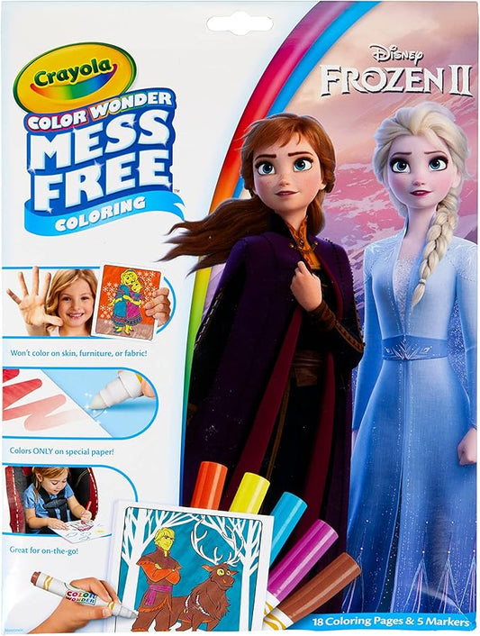 Crayola Frozen Color Wonder Coloring Set, 18 Mess Free Frozen Coloring Pages for Toddlers, Frozen Toys for Kids, Toddler Gifts