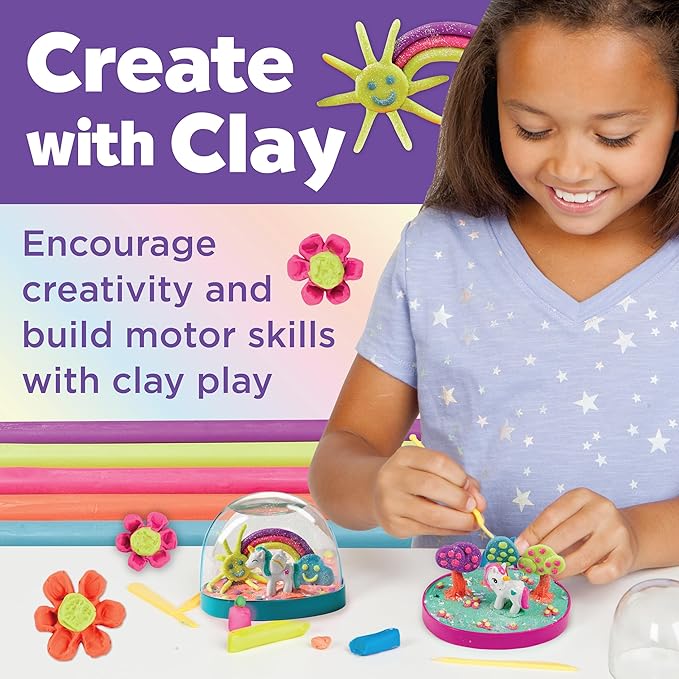 Creativity for Kids Make Your Own Water Globes: Magical Unicorns - Create 2 Snow Globe Unicorn Toys, Arts and Crafts and Girls Toys Ages 6-8+, Unicorn Gifts for Girls