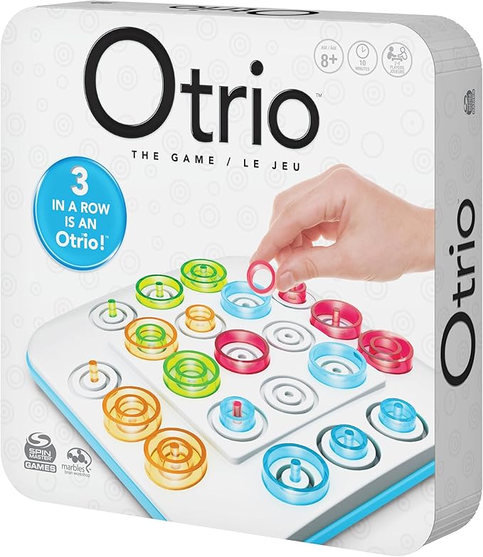Spin Master Games, Otrio Strategy-Based Board Game, Classic Game, Kids Games, Family Game Night for Ages 8+