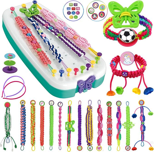 Coiinala Friendship Bracelet Making Kit Toys for Girls, Ages 7-12 Girls Gifts Ideas, Arts and Crafts String Maker, Bracelet DIY, Kids Jewelry Kit, Best Gifts Ideas for Kids Age 7 8 9 10 11 12 Year Old