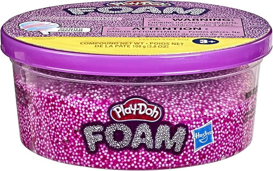 Play-Doh Foam Purple Cotton Candy Scented Single Can, Tactile Toy for Kids 3 Years and Up, Non-Toxic, 3.8 Ounces